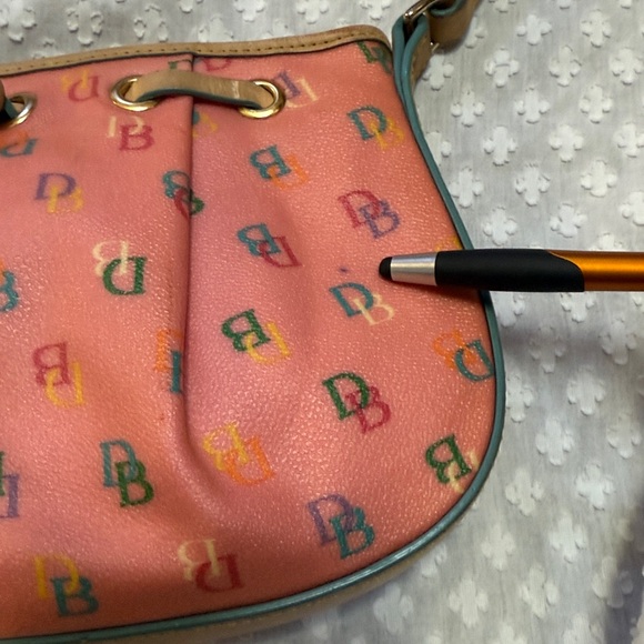 Dooney & Bourke Pink Rainbow Zipper Vintage Purse - Picture 2 of 16
